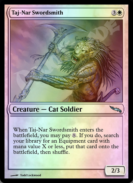 Taj-Nar Swordsmith FOIL