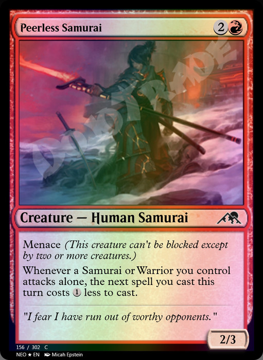 Peerless Samurai FOIL