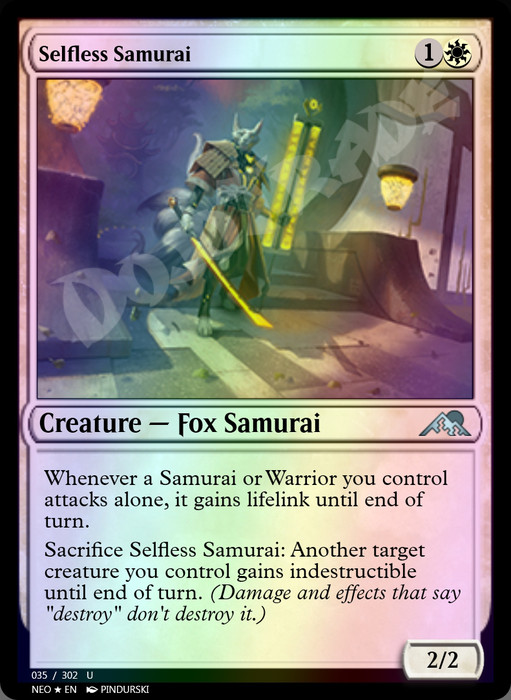 Selfless Samurai FOIL