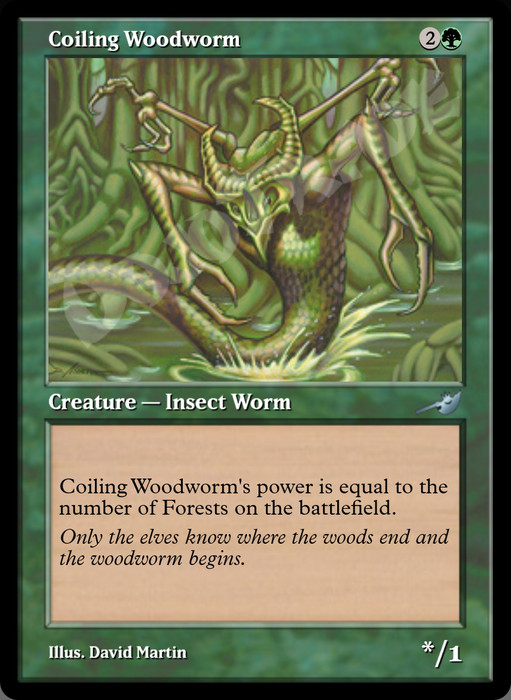 Coiling Woodworm