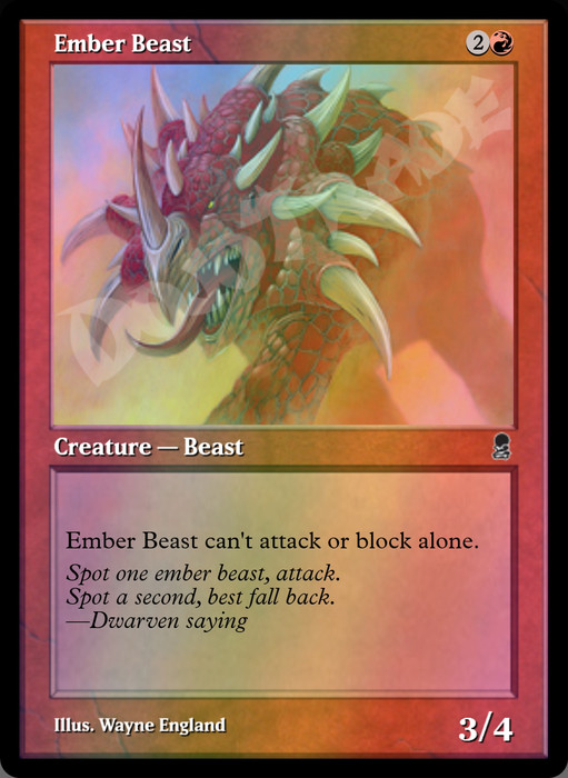 Ember Beast FOIL