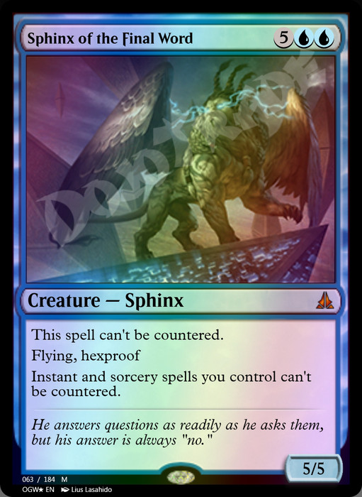 Sphinx of the Final Word FOIL