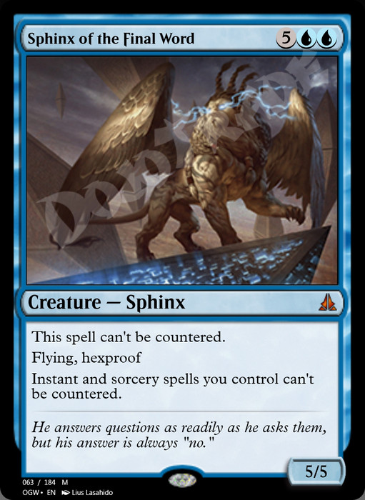 Sphinx of the Final Word