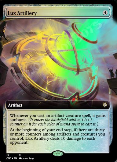 Lux Artillery (Extended Art) FOIL