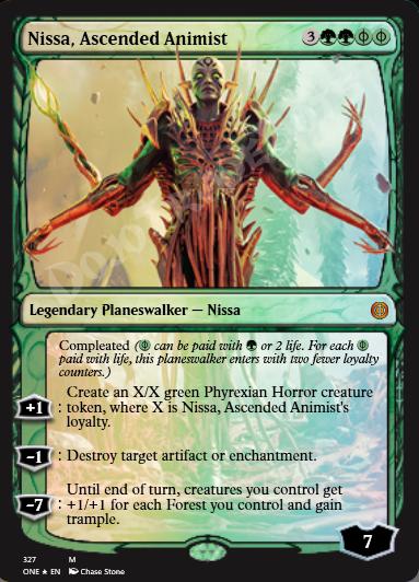 Nissa, Ascended Animist (Phyrexian) FOIL