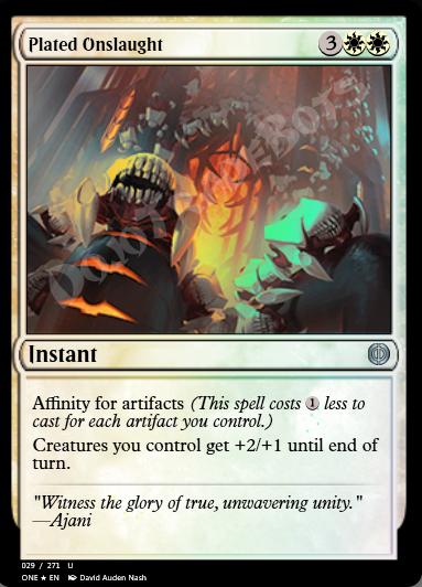 Plated Onslaught FOIL