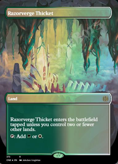 Razorverge Thicket (Borderless) FOIL