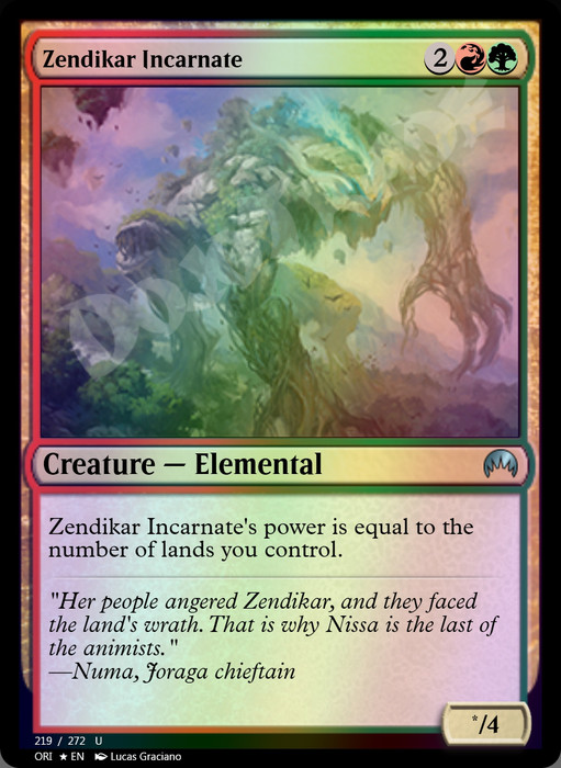 Zendikar Incarnate FOIL