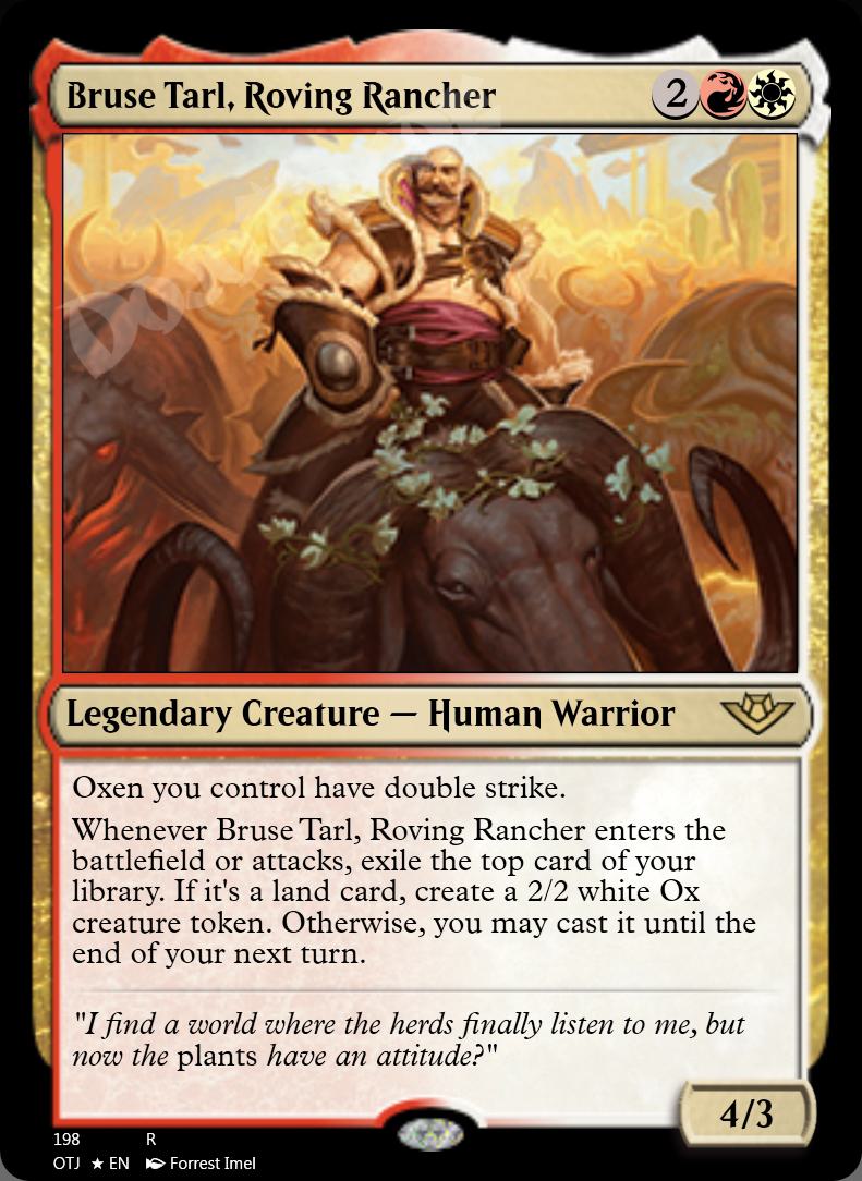 Bruse Tarl, Roving Rancher FOIL