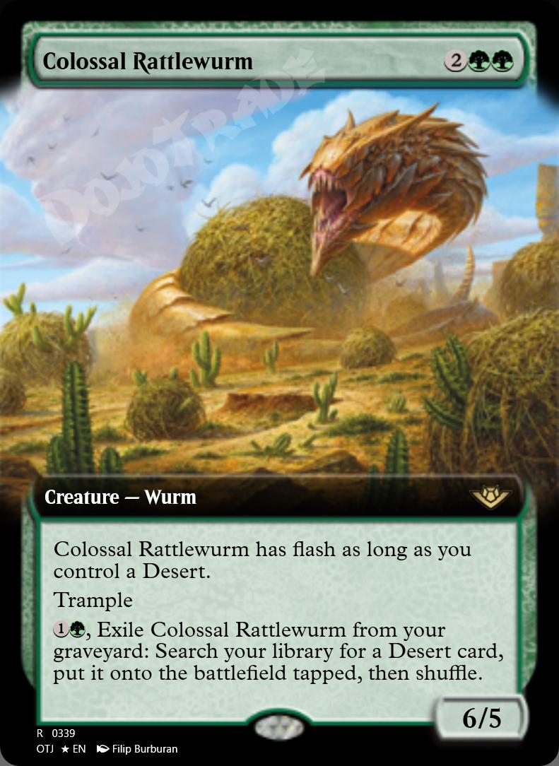 Colossal Rattlewurm (Extended Art) FOIL