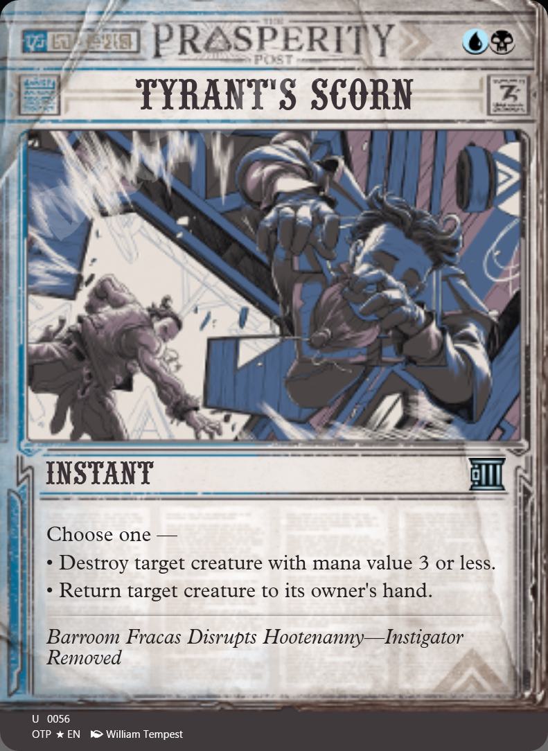 Tyrant's Scorn FOIL