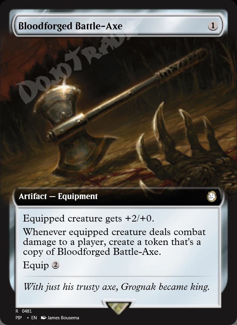 Bloodforged Battle-Axe (Extended Art)