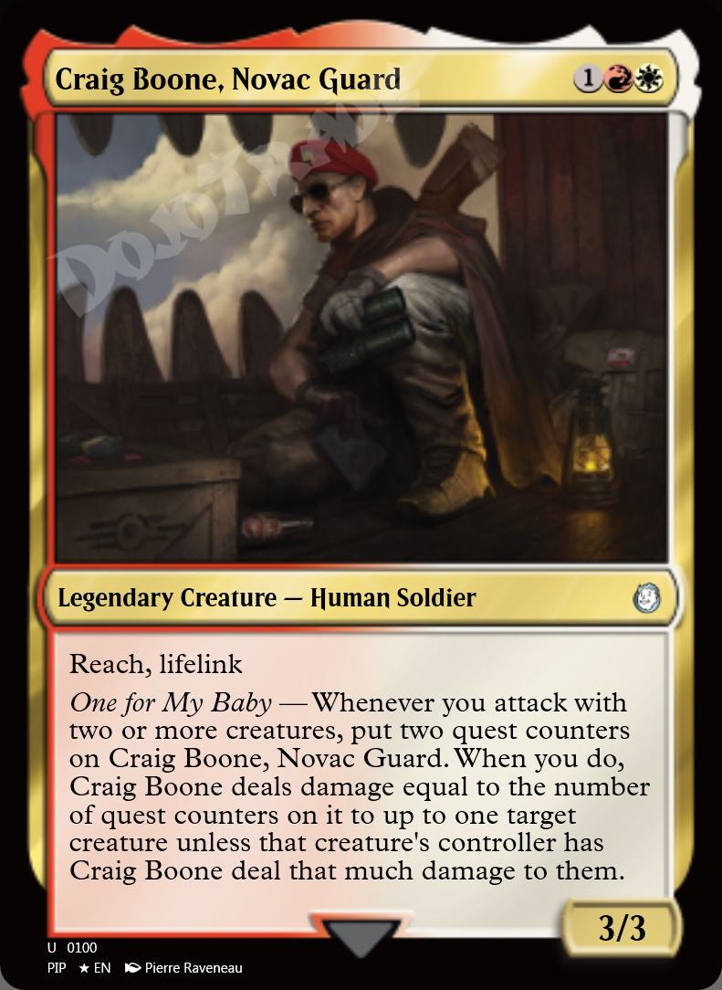 Craig Boone, Novac Guard FOIL