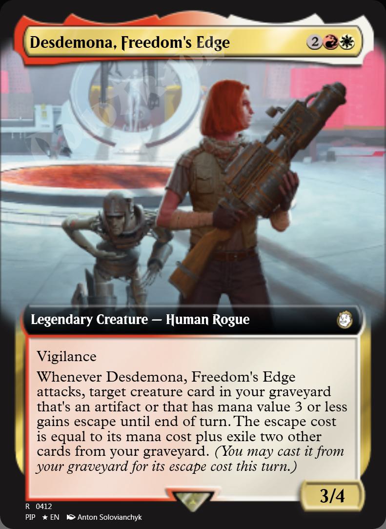 Desdemona, Freedom's Edge (Extended Art) FOIL