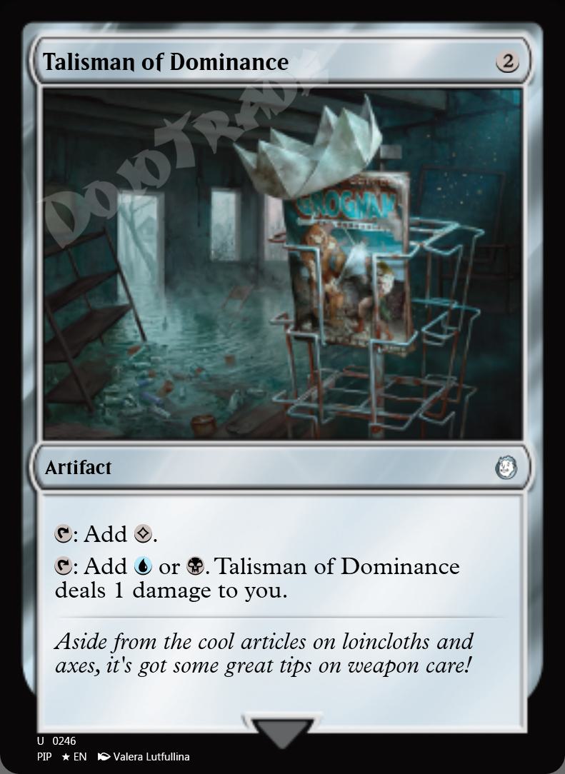 Talisman of Dominance FOIL