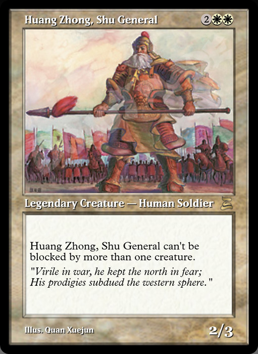 Huang Zhong, Shu General