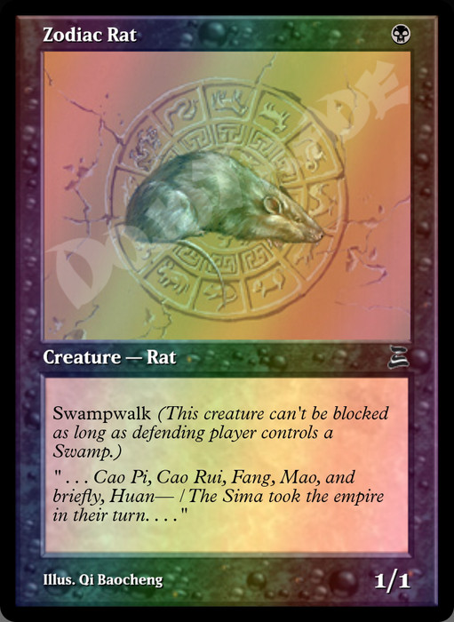 Zodiac Rat FOIL