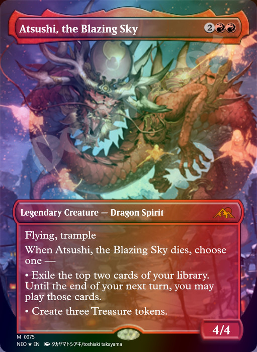 Atsushi, the Blazing Sky (Borderless) FOIL