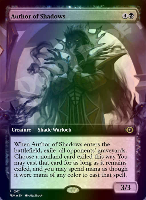 Author of Shadows FOIL