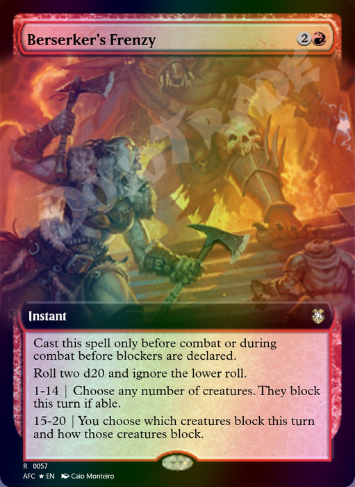 Berserker's Frenzy FOIL