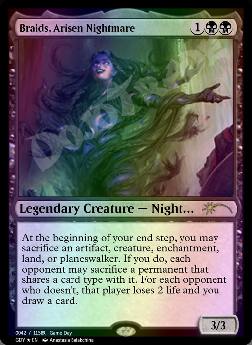 Braids, Arisen Nightmare FOIL