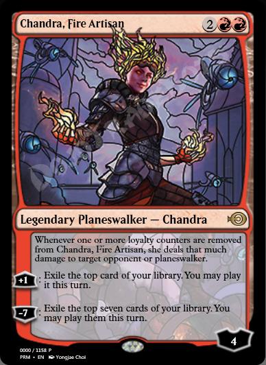 Chandra, Fire Artisan (Stained Glass)