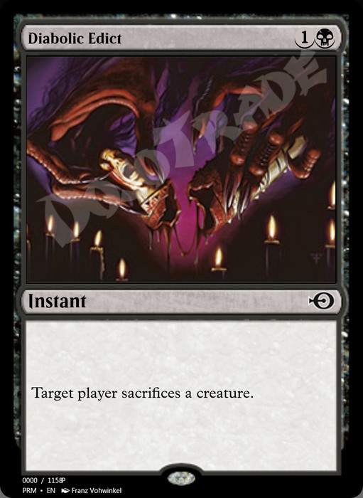 Diabolic Edict (MTGO Cube)