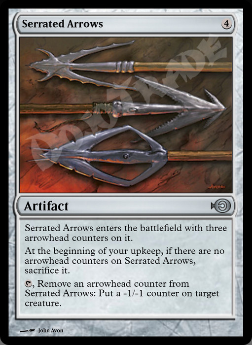 Serrated Arrows