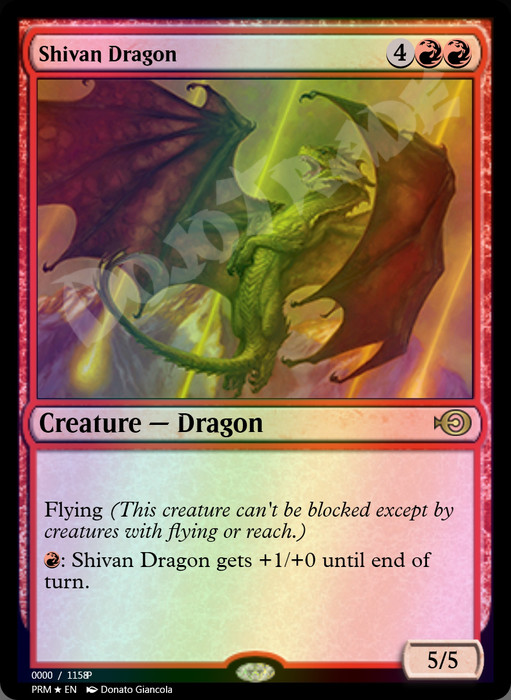 Shivan Dragon (2017) FOIL