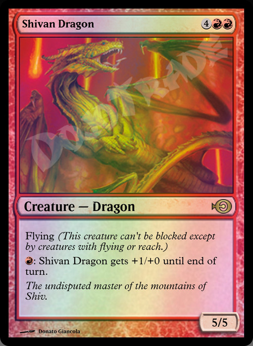 Shivan Dragon (W16) FOIL