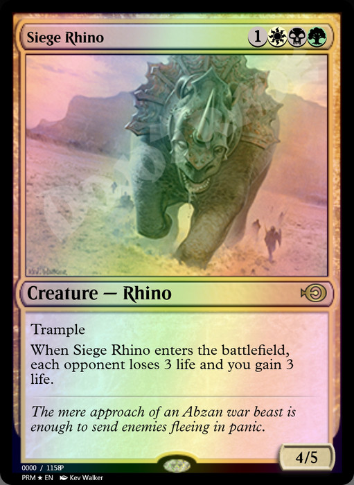 Siege Rhino FOIL