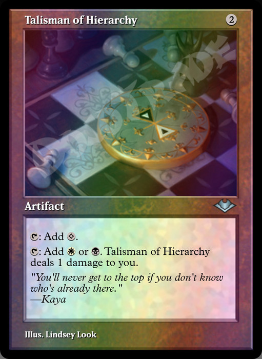 Talisman of Hierarchy FOIL