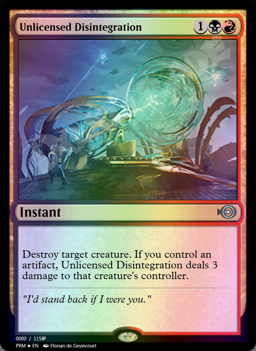 Unlicensed Disintegration FOIL