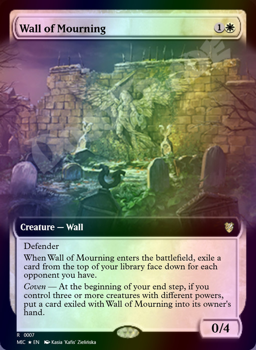 Wall of Mourning FOIL