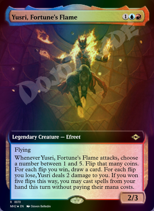 Yusri, Fortune's Flame (Extended Art) FOIL