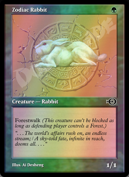 Zodiac Rabbit FOIL