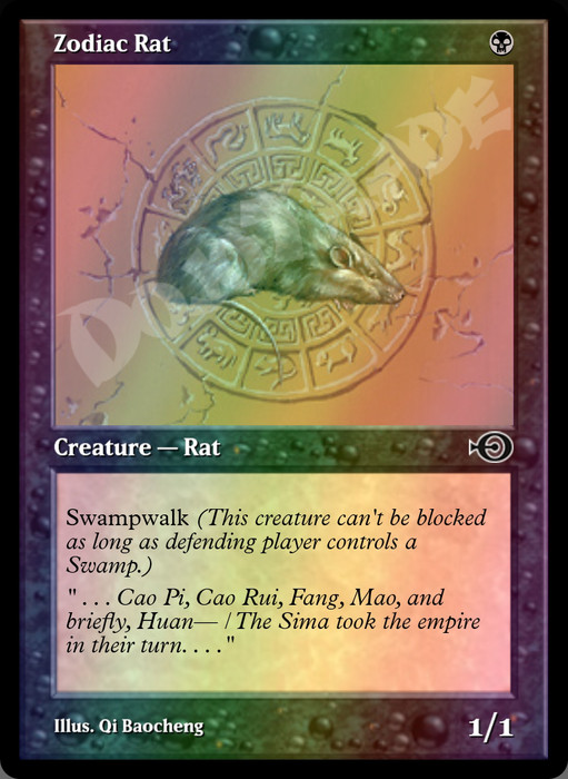 Zodiac Rat FOIL