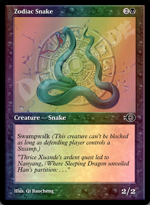 Zodiac Snake FOIL