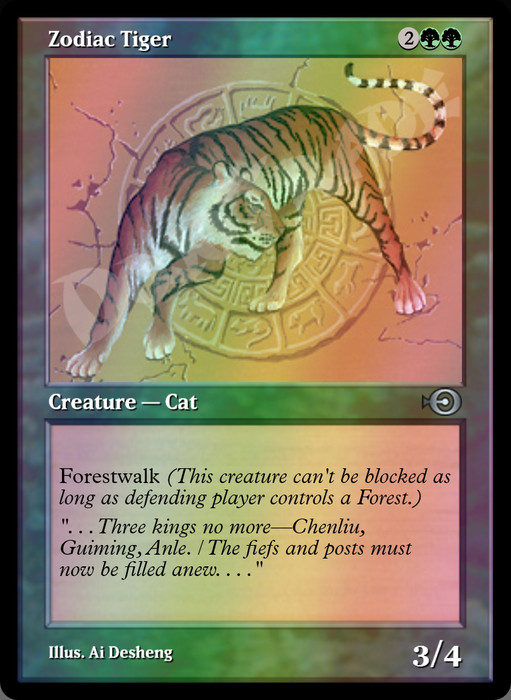 Zodiac Tiger FOIL