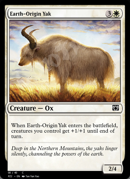 Earth-Origin Yak