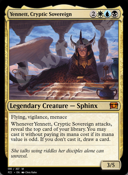 Yennett, Cryptic Sovereign