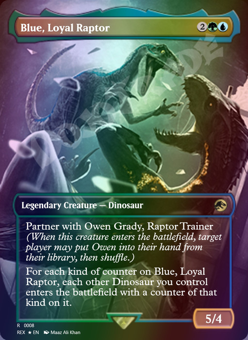 Blue, Loyal Raptor FOIL