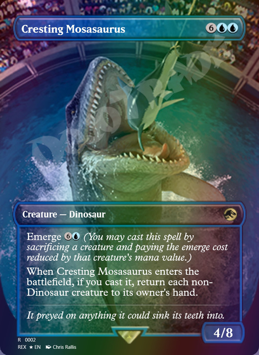 Cresting Mosasaurus FOIL