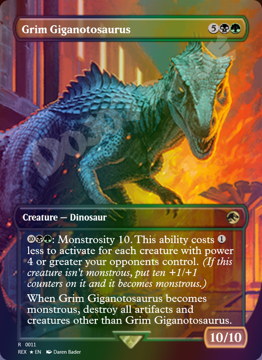 Grim Giganotosaurus FOIL