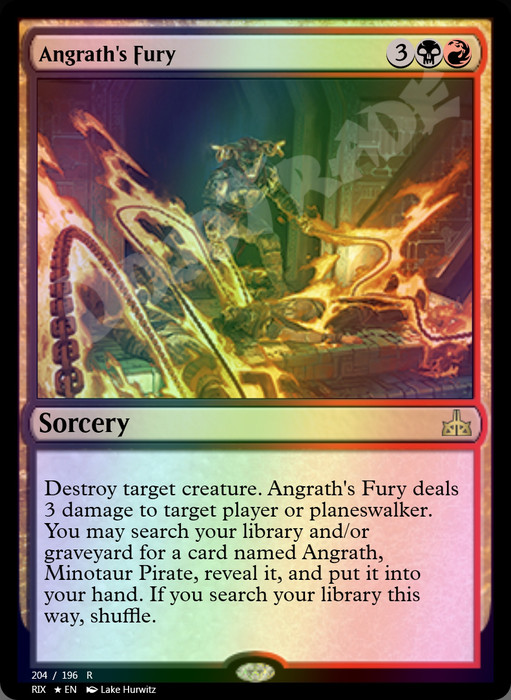Angrath's Fury FOIL