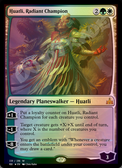 Huatli, Radiant Champion FOIL