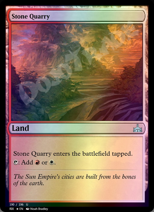 Stone Quarry FOIL