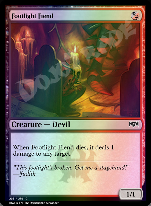 Footlight Fiend FOIL