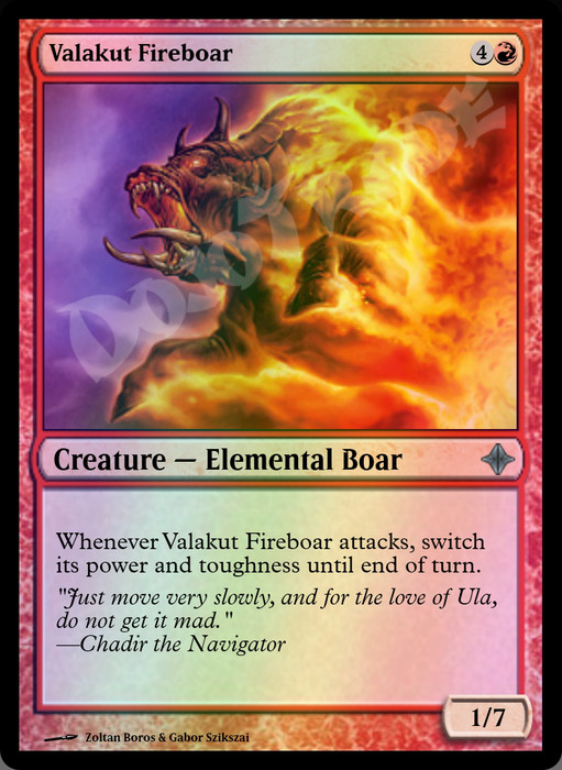 Valakut Fireboar FOIL