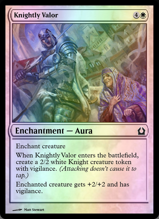 Knightly Valor FOIL